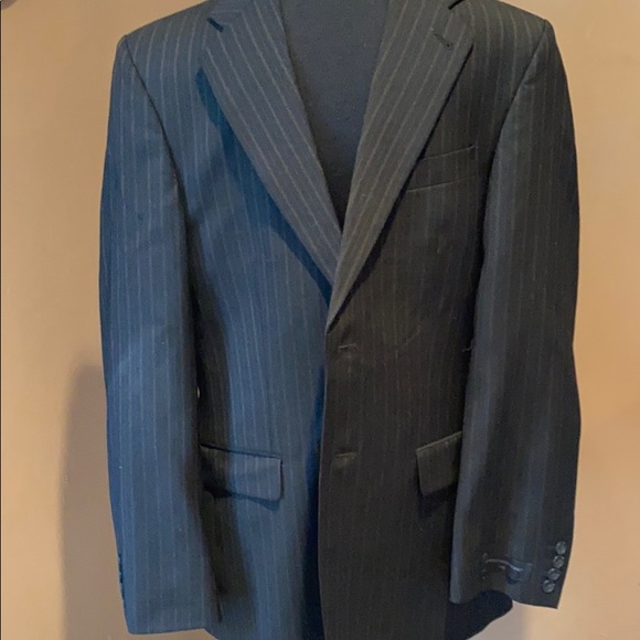 Express Other - NWT Express Black & Brown Pinstripe Suit Jacket